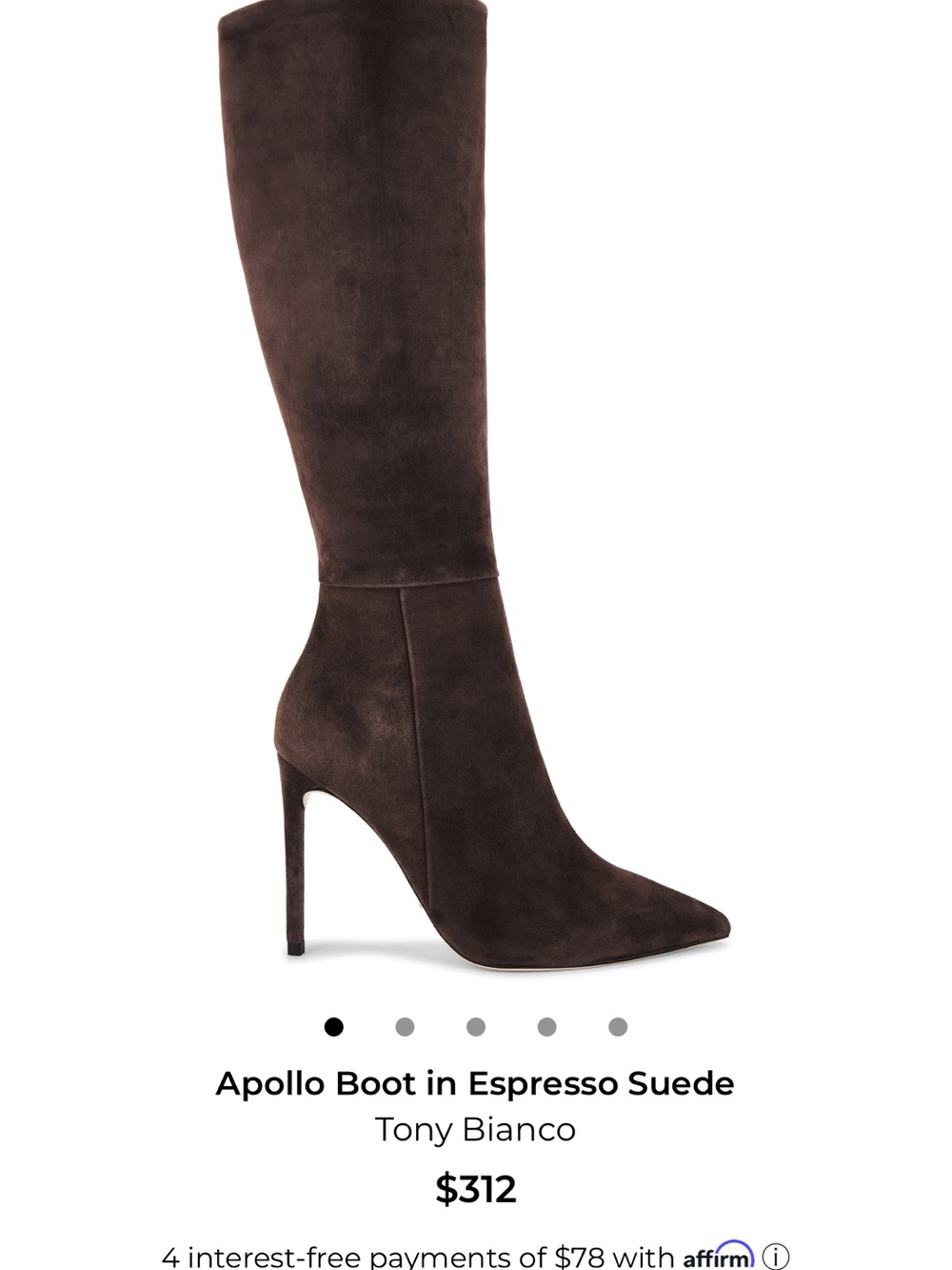 Tony Bianco Apollo Over-the-Knee Boot in Espresso